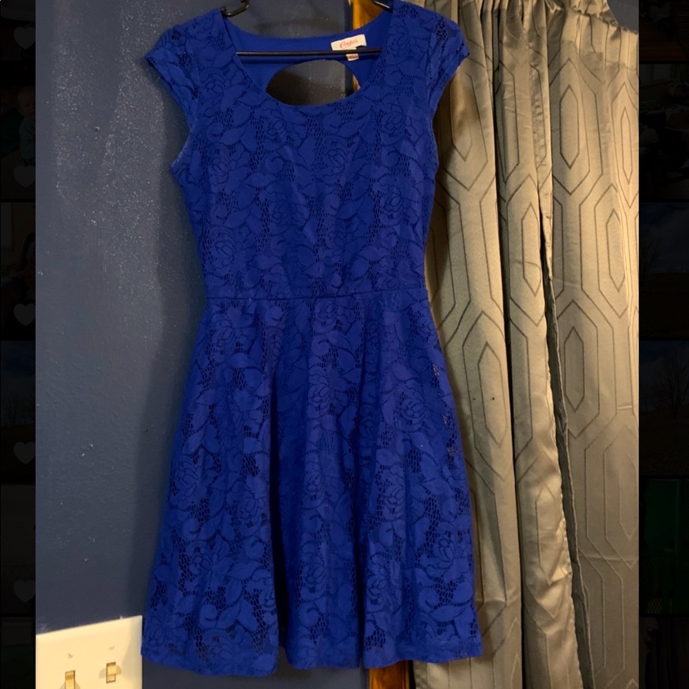 Dark blue lace dress